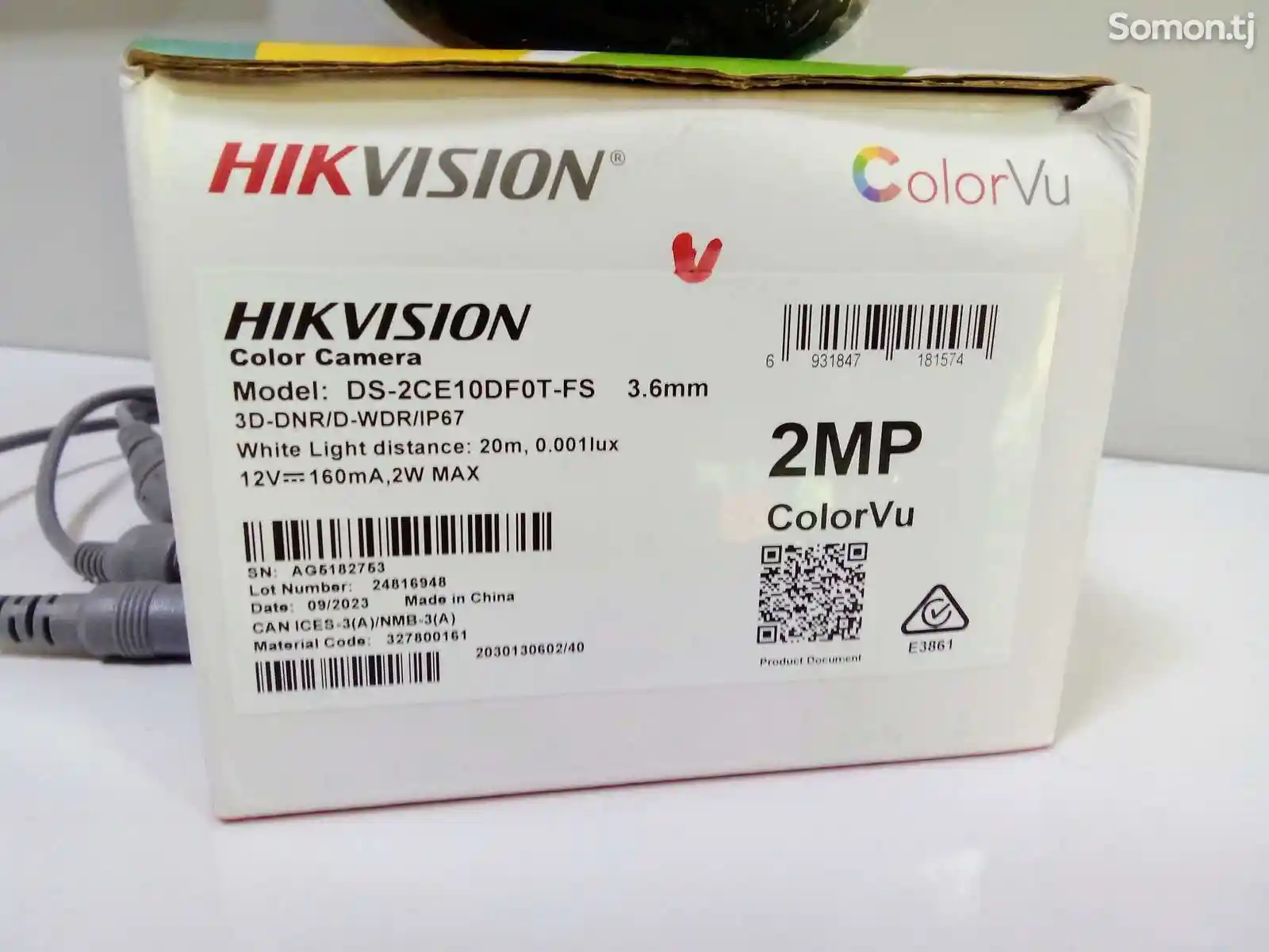 Камера Hikvision Colorvu+звук-3