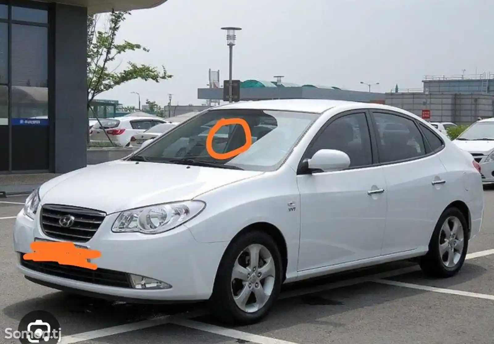Лобовое стекло от Hyundai avante 2007-1