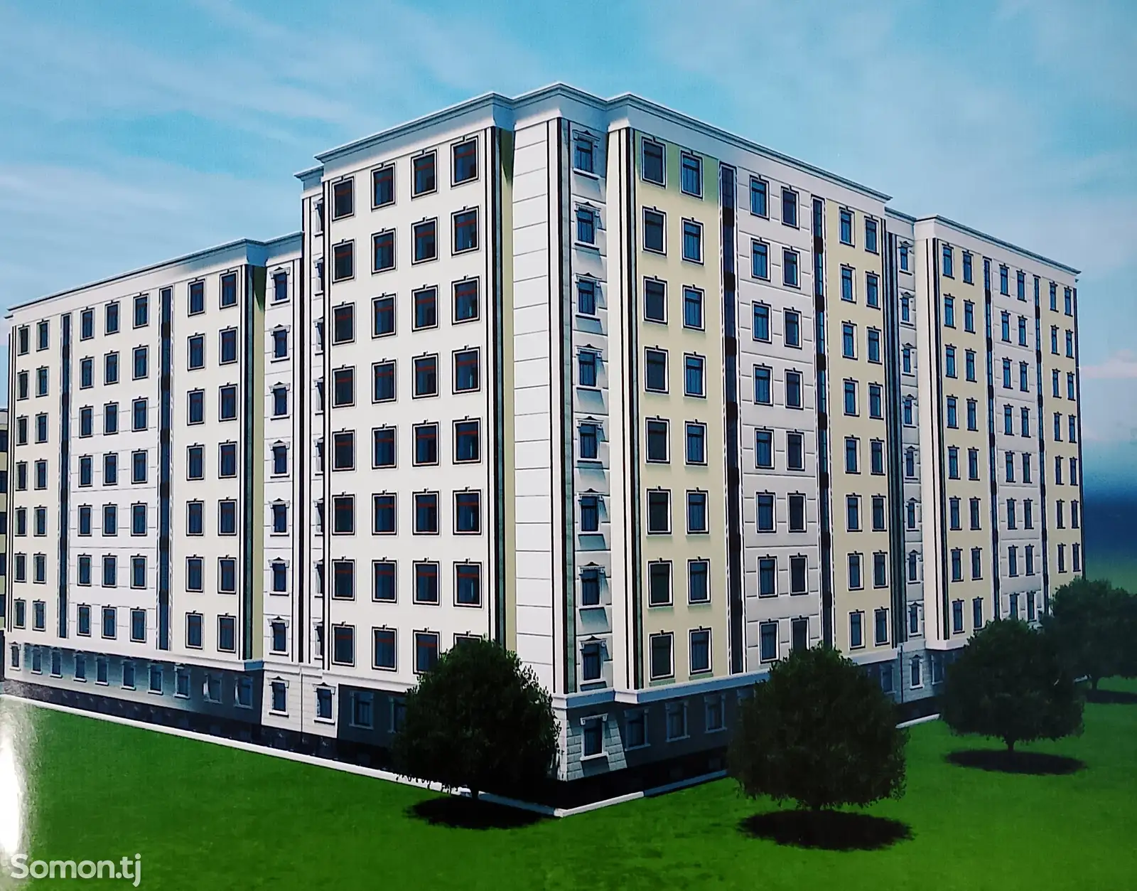 2-комн. квартира, 9 этаж, 71 м², Рудаки-1