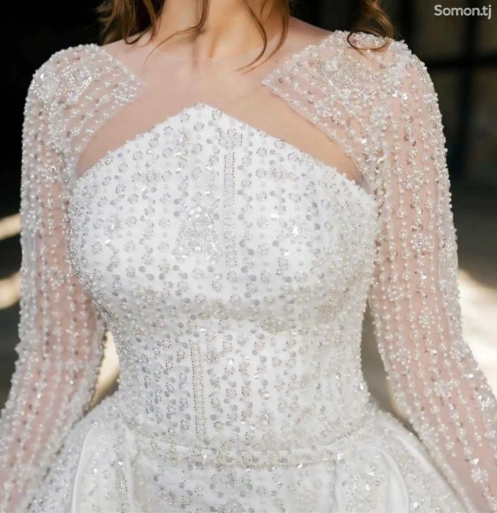 Белоснежное свадебное платье-6