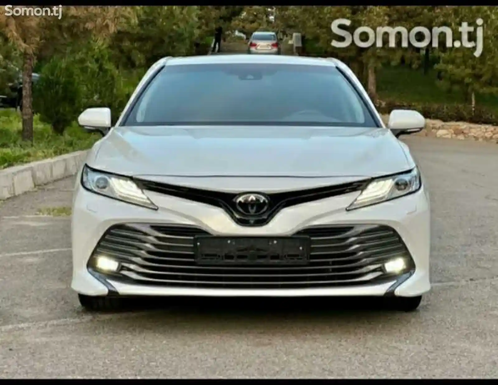 Никель на передний бампер от Toyota Camry 6-3