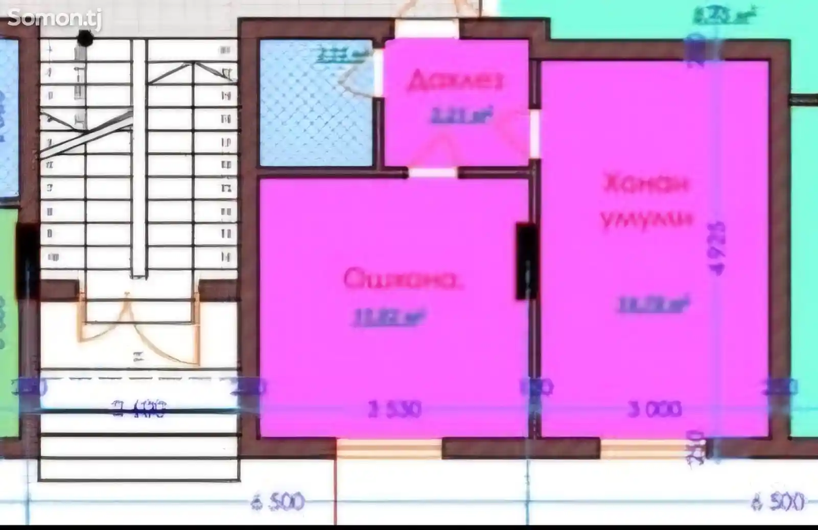 1-комн. квартира, 2 этаж, 35 м², 4 мкр