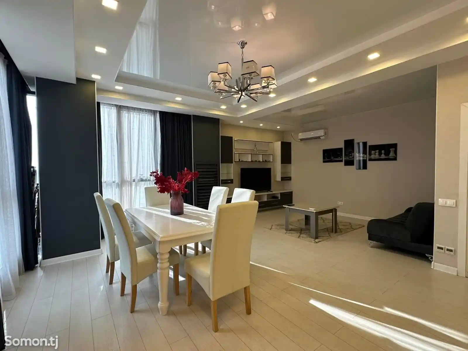 2-комн. квартира, 11 этаж, 96м², И. Сомони-3