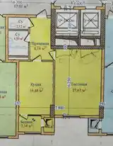 2-комн. квартира, 8 этаж, 64 м², 33 мкр на против Эдем-4