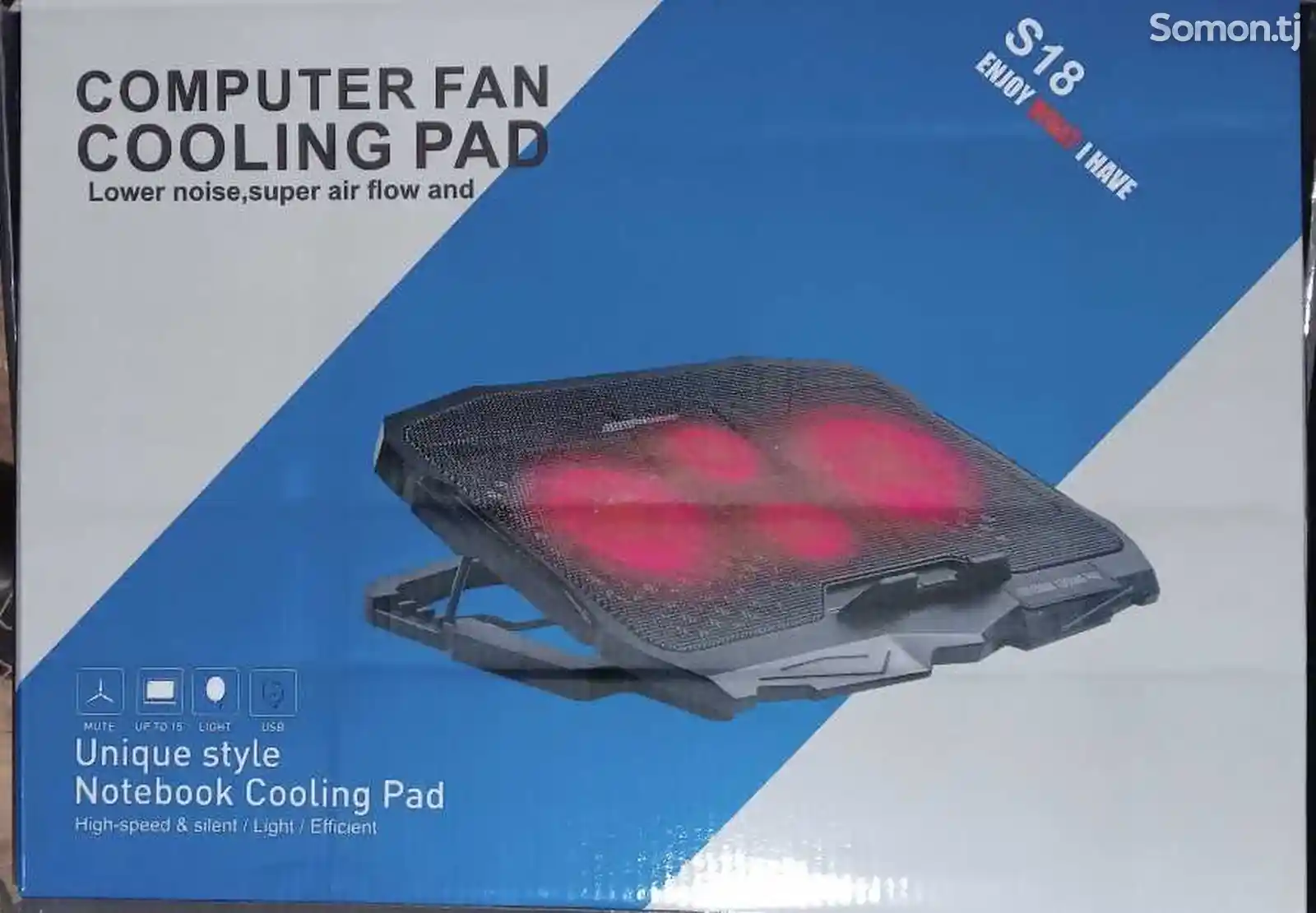 Охладитель для ноутбука Computer fan cooling pad-1