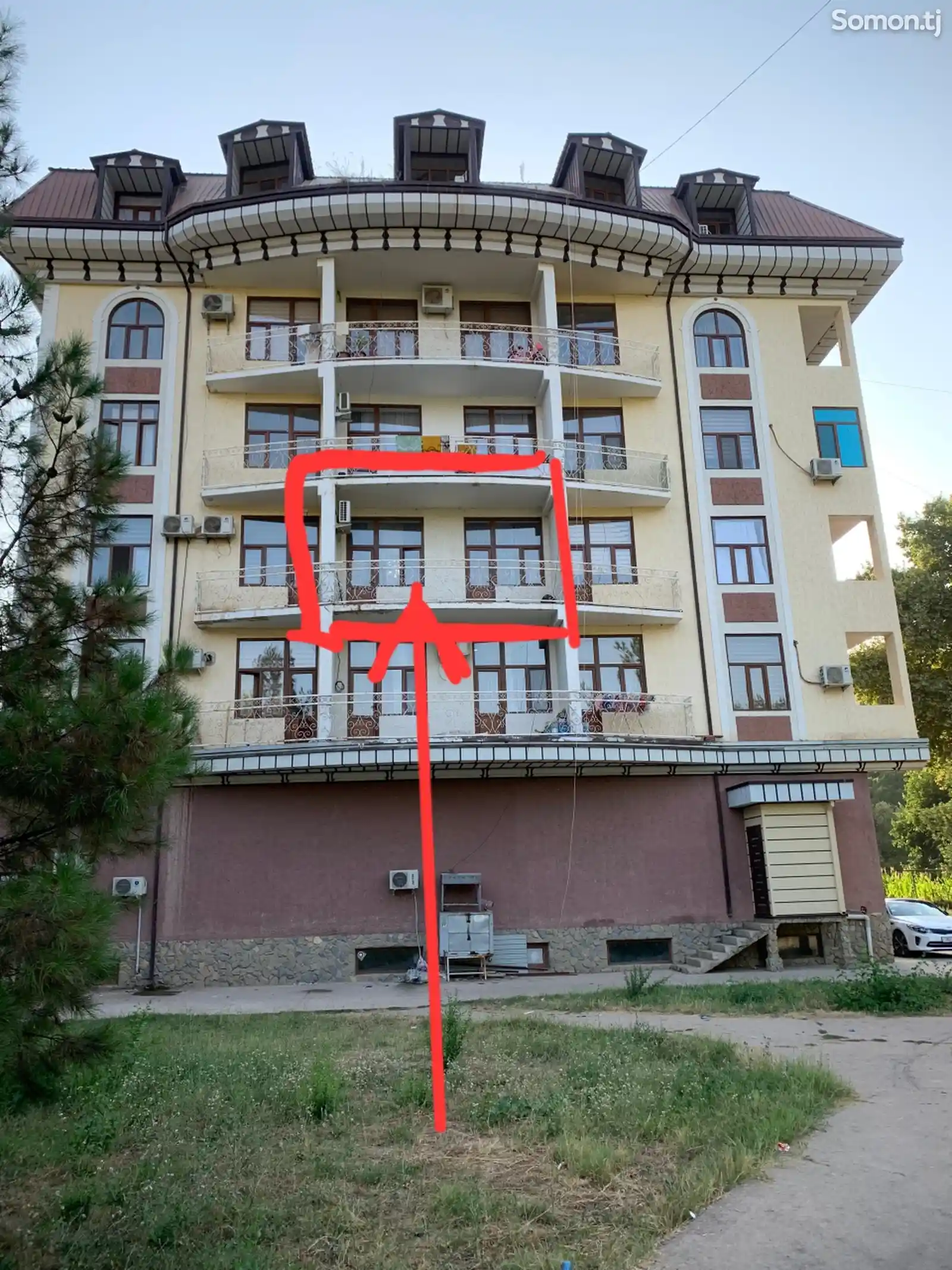 2-комн. квартира, 2 этаж, 55 м², Ул. Рудаки, доми кафе пули Сангин-2