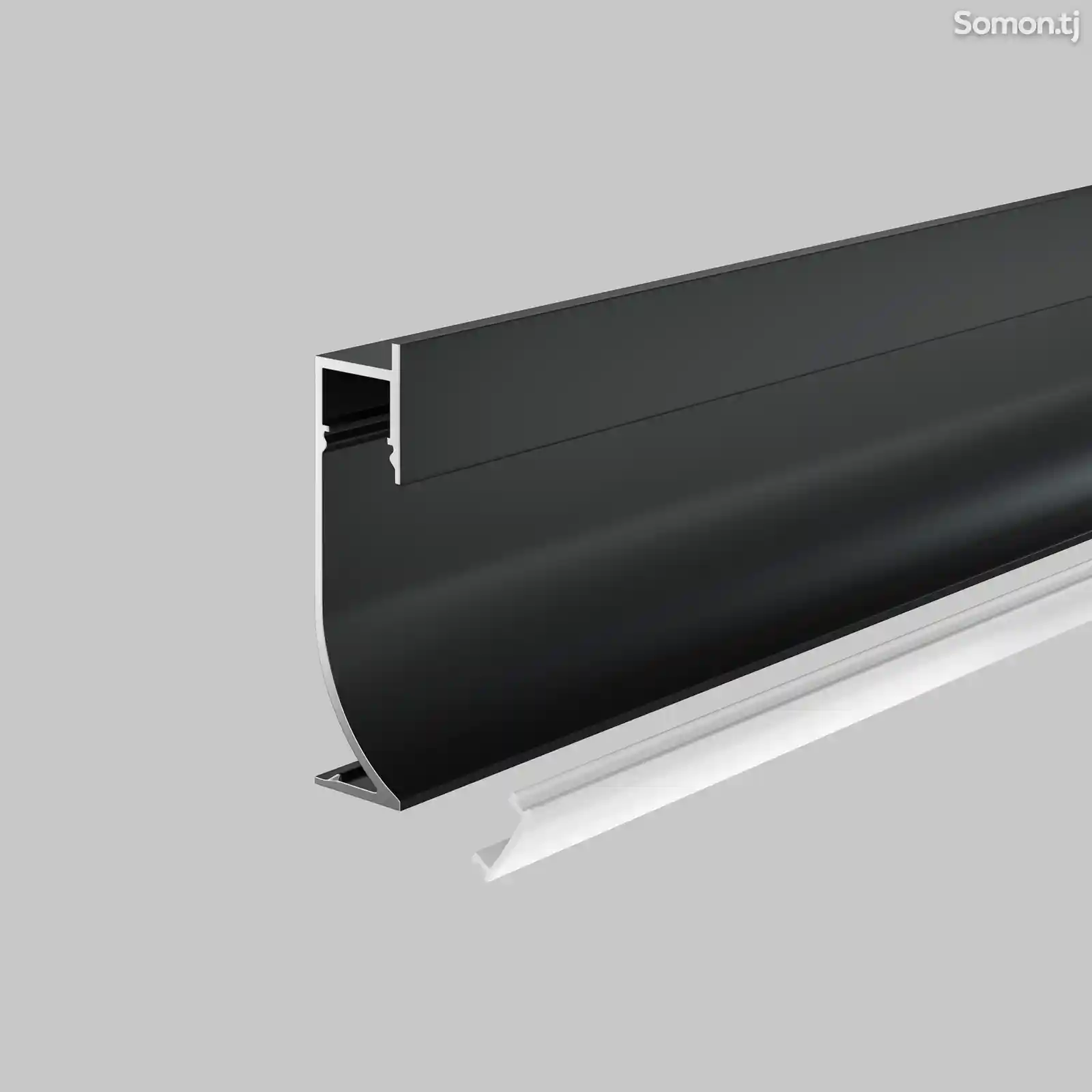 Алюминиевый плинтус с подсветкой для скрытого монтажа/ теневой-6
