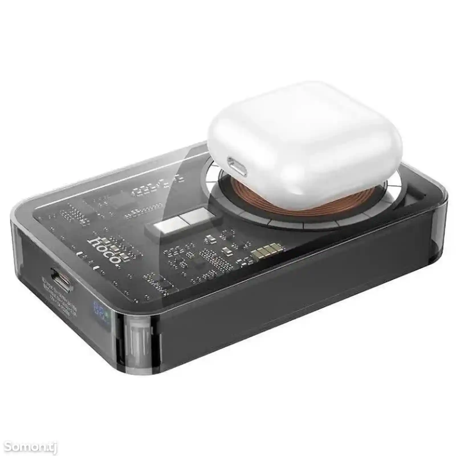 Магнитный аккумулятор портативный Hoco Q14A Ice Crystal 10000 мАч-2