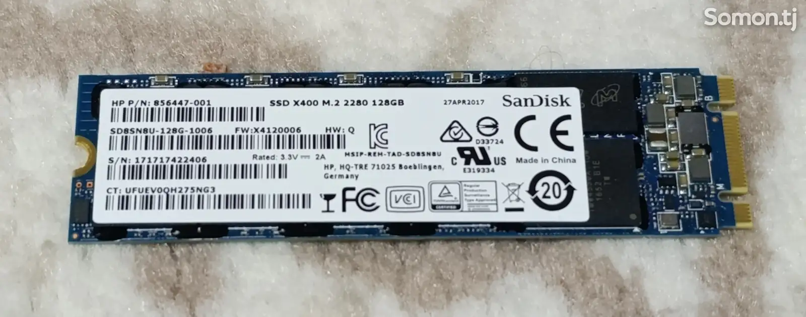 SSD M2 накопитель на 128Gb