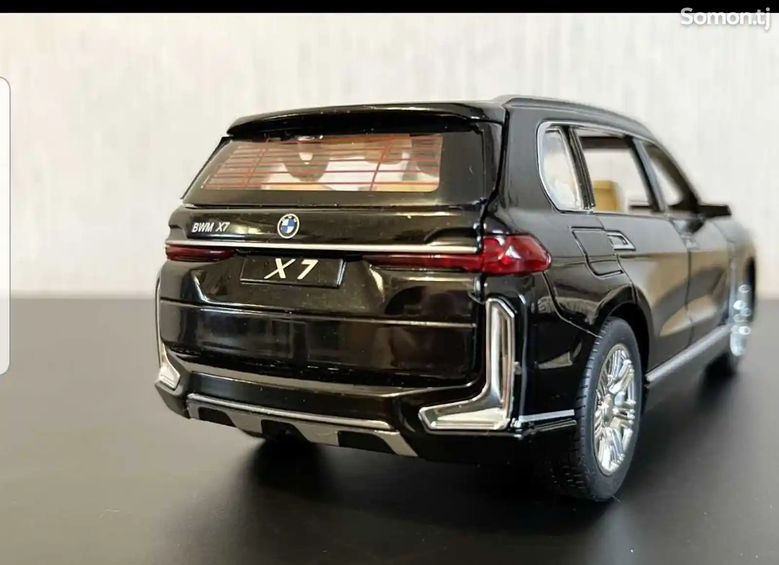 Железная машинка BMW X7 черная-9