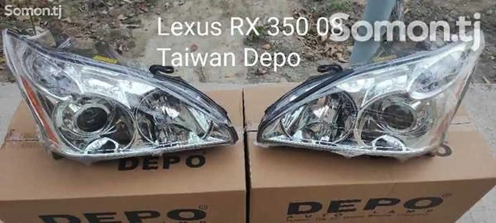 Передние фары Depo на Lexus RX350 2004-2009-1