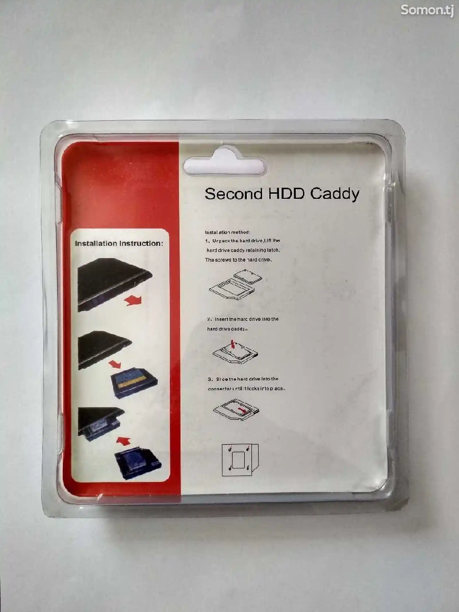 Контейнер для дополнительного жёсткого диска или SSD для ноутбуков 12.7мм-2