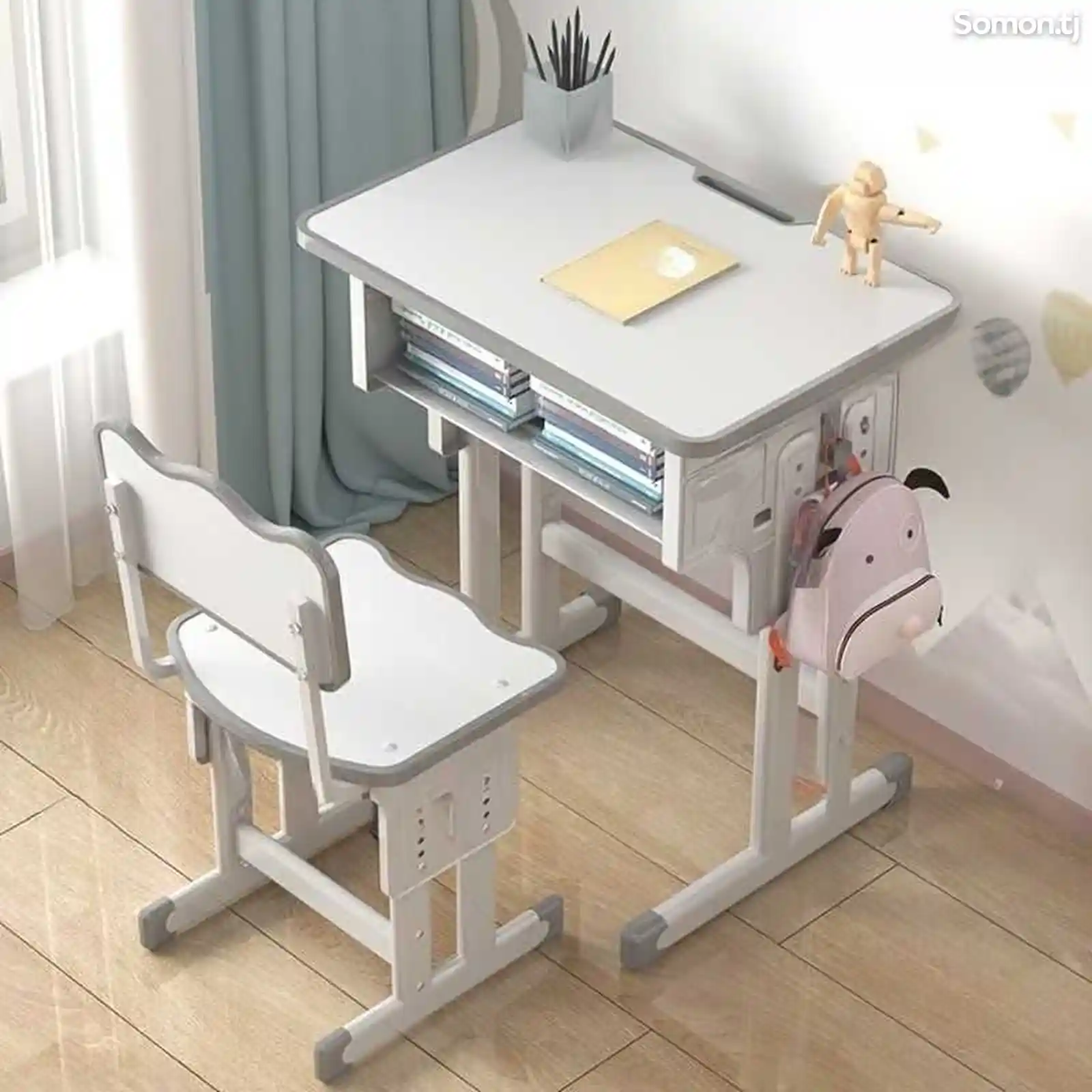 Домашний детский учебный стол и стул-1