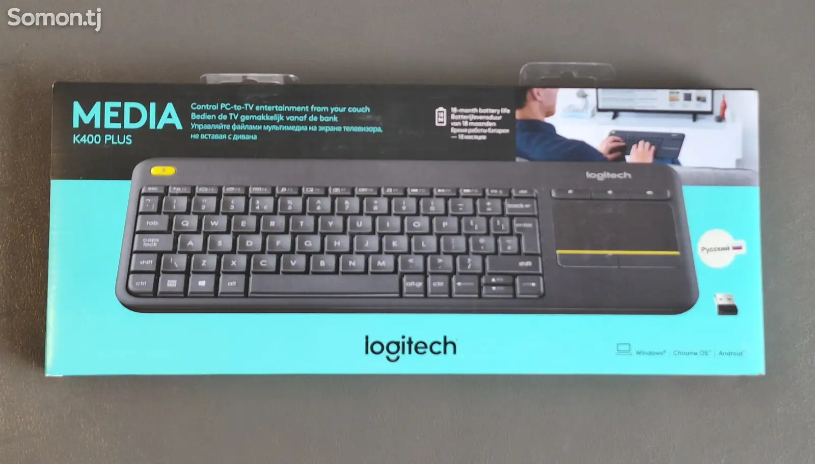 Беспроводная клавиатура Logitech K400 Plus-2