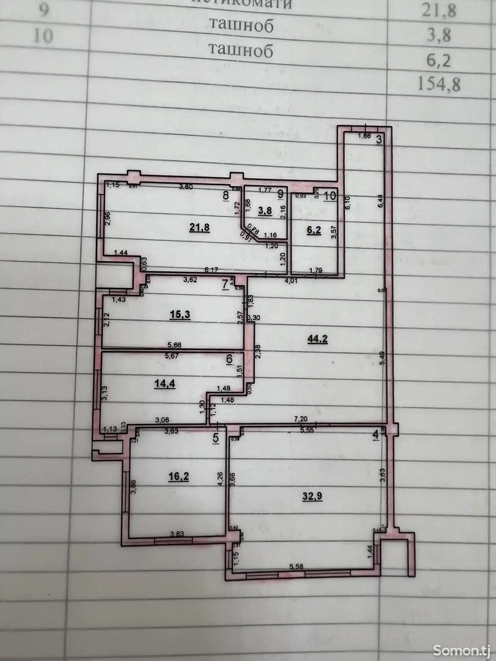 4-комн. квартира, 11 этаж, 155 м², Поворот аэропорт-14