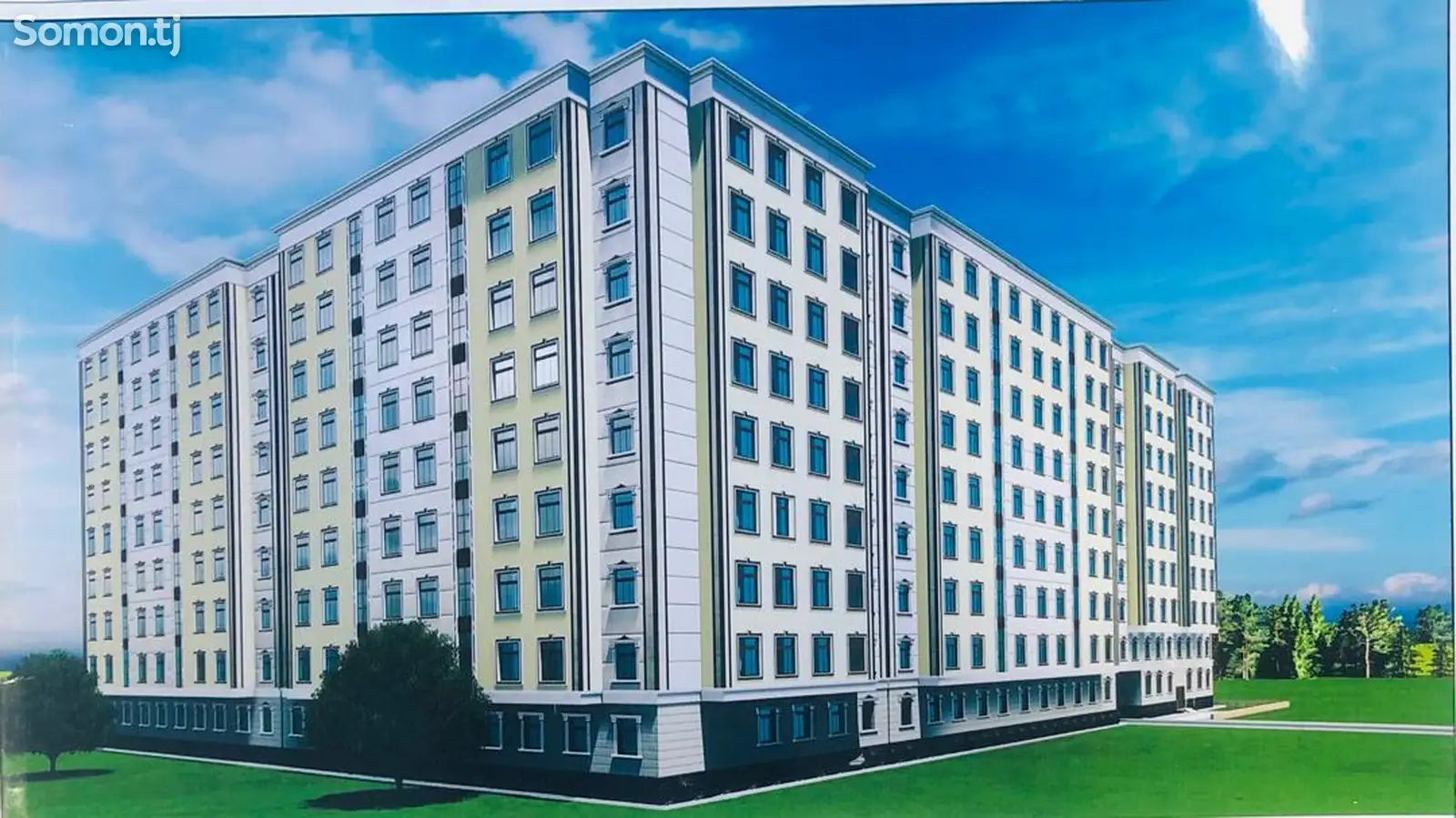 2-комн. квартира, 2 этаж, 65 м², шаҳраки Сомониён-1