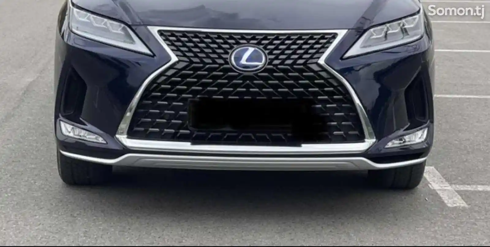 Нижняя губа накладка для переднего бампера Lexus RX 2020-2022-1