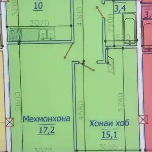 2-комн. квартира, 5 этаж, 53 м², повороти Ленинград