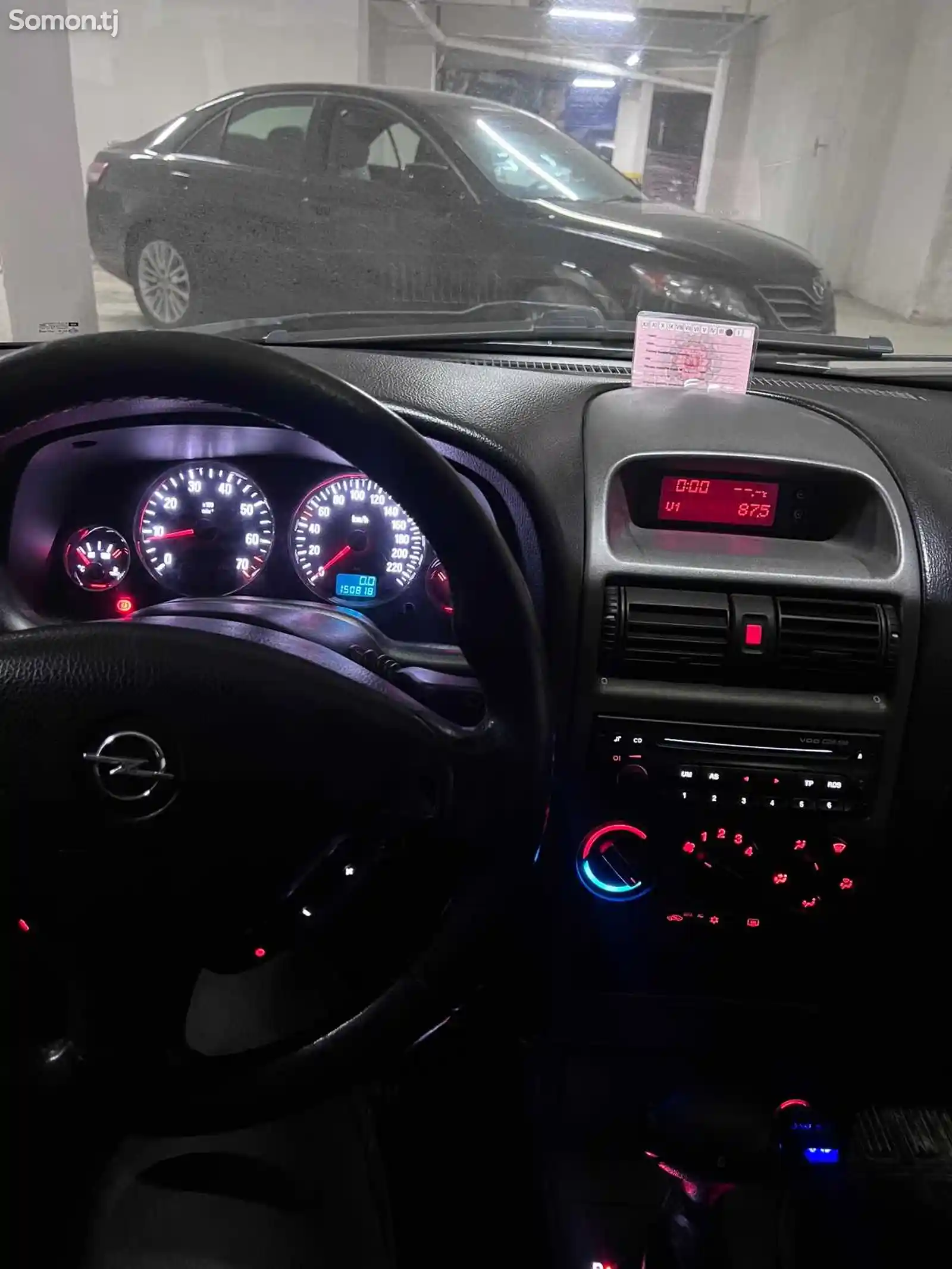 LED подсветка салона на Opel Astra G-3