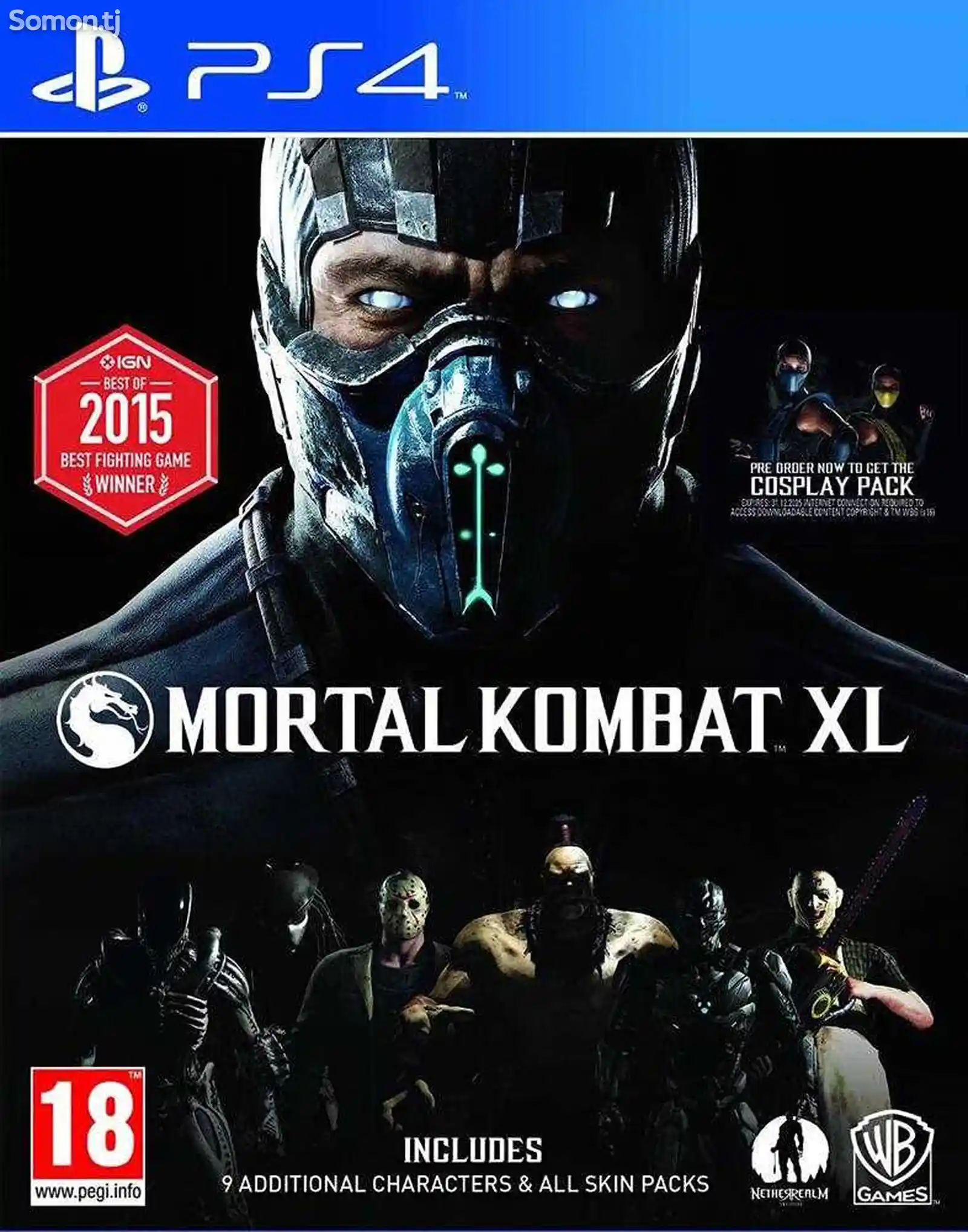 Игра Mortal Kombat XL для Sony PS4