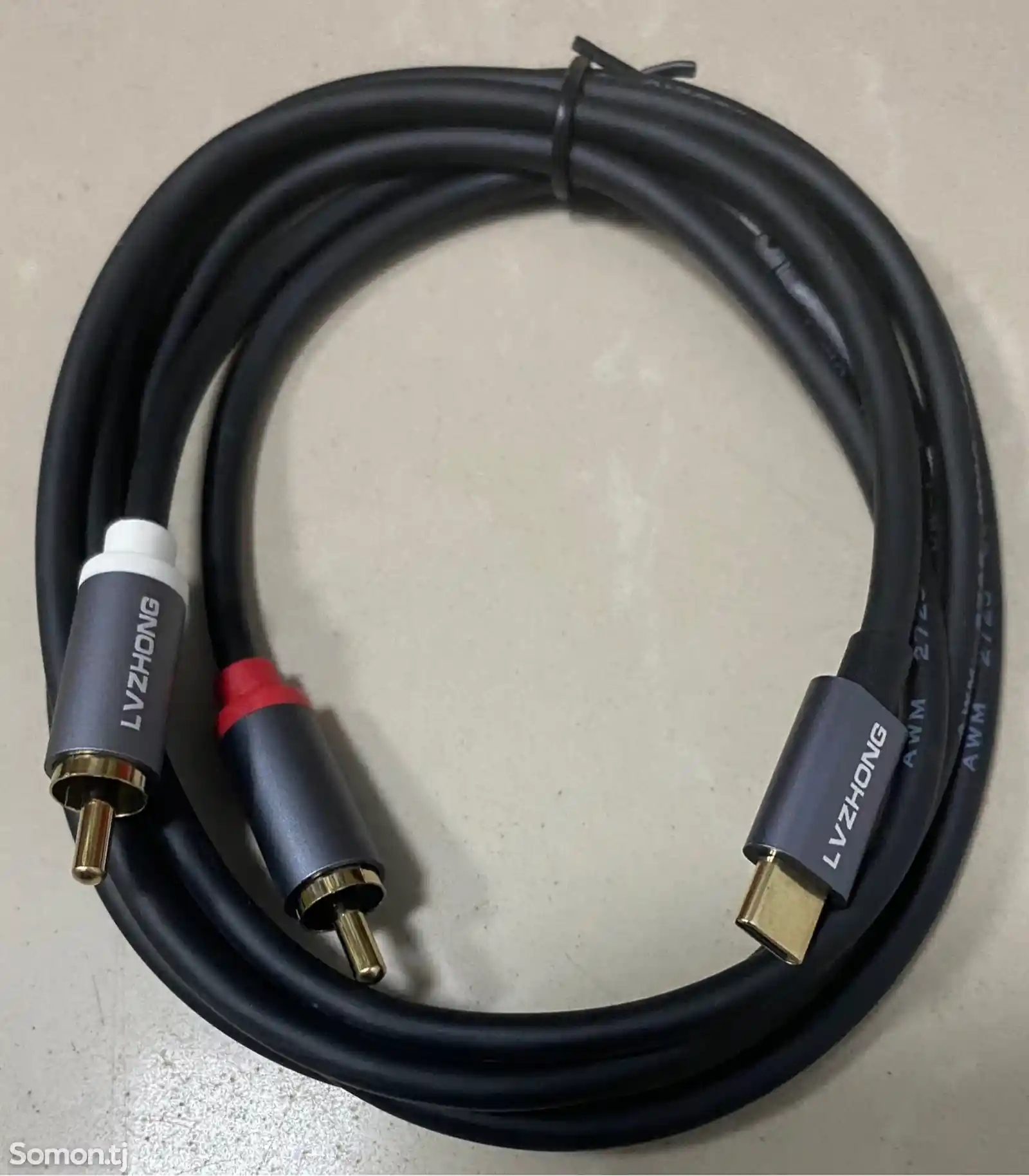 Аудиокабель USB C-2RCA, адаптер Type-C для подключения аудио-1