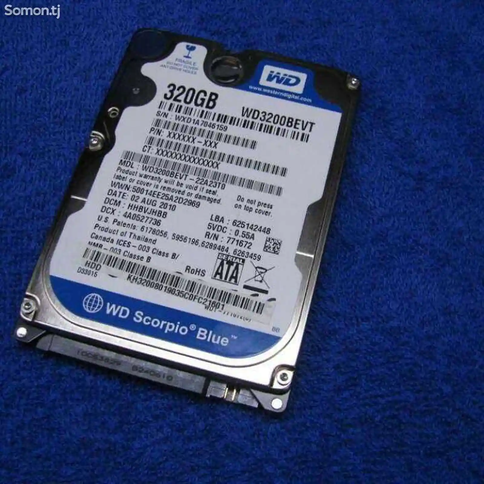 Жесткий диск HDD 320gb для ноутбука