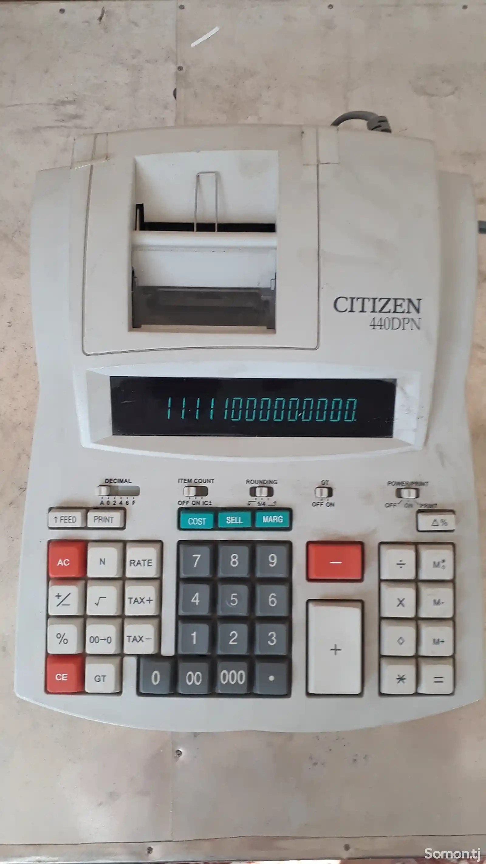 Калькулятор с печатью-1