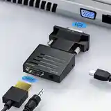 Адаптер переходник hdmi to vga audio-6