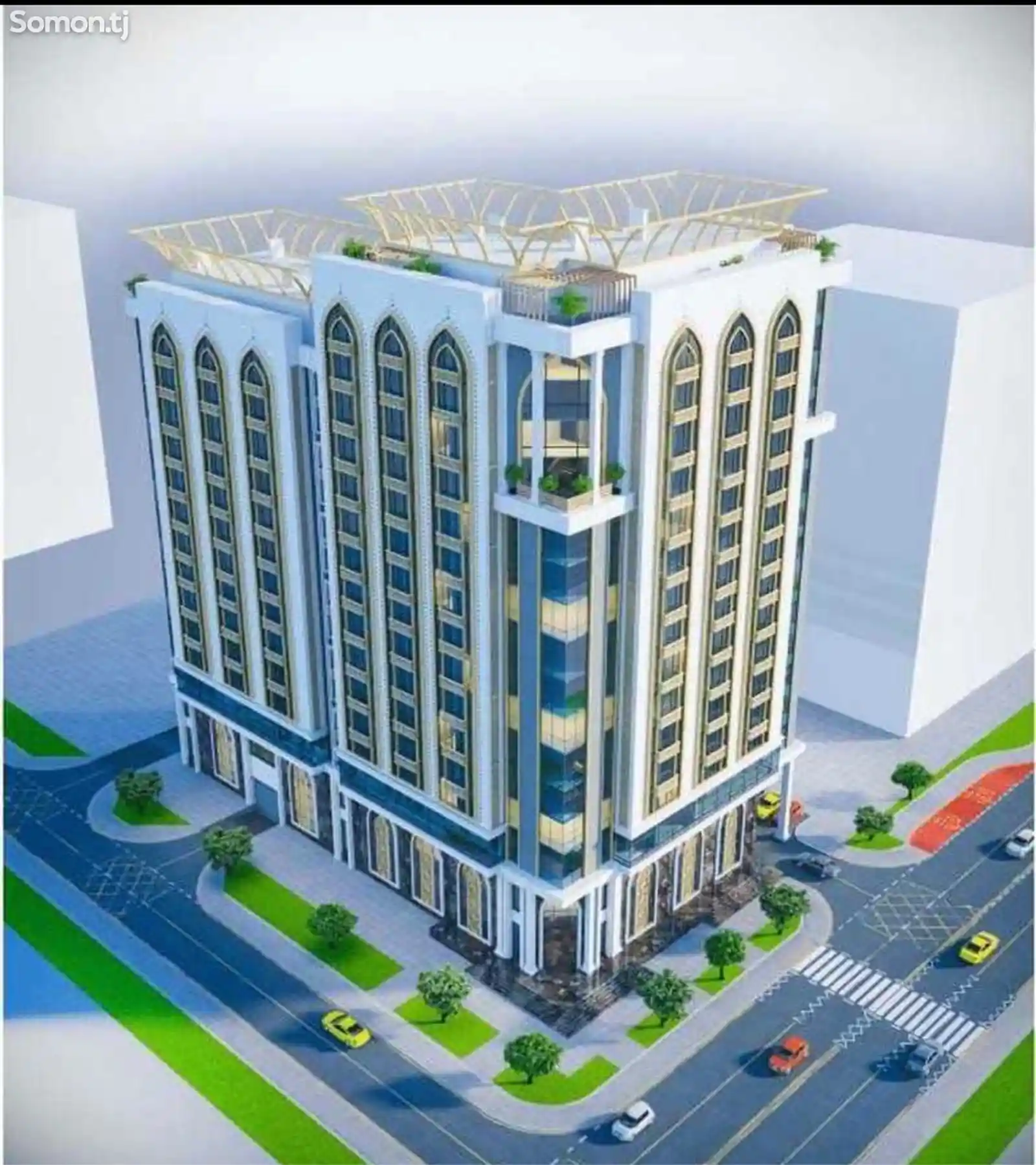 2-комн. квартира, 13 этаж, 111 м², Шохмансур-1