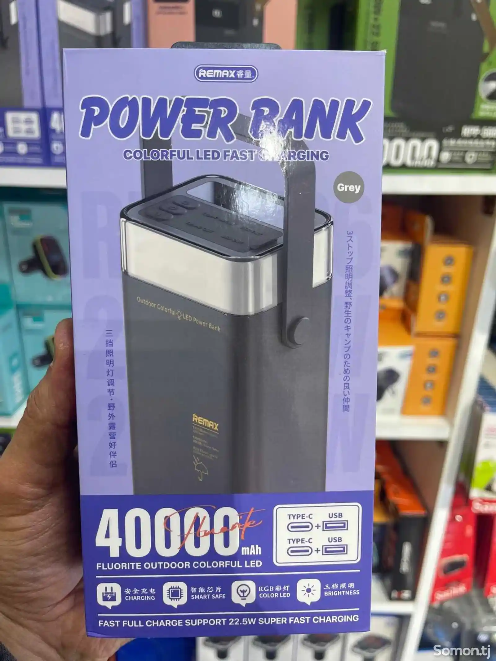 Внешний аккумулятор Remax Portable Mobile Battery Charger Powerbank 40000Mah