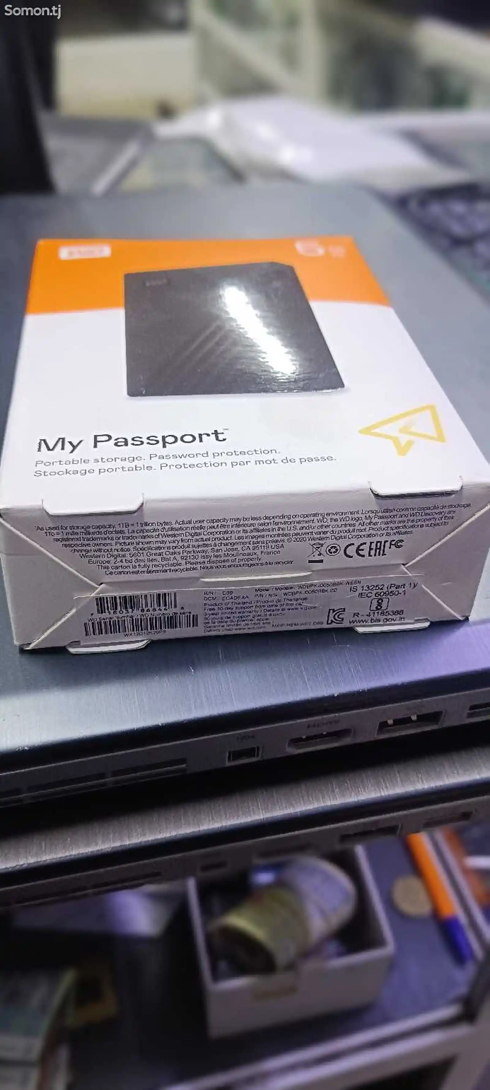 Внешний жесткий диск 2.5 Western Digital My Passport 5 Тб WDBPKJ0050BB-4