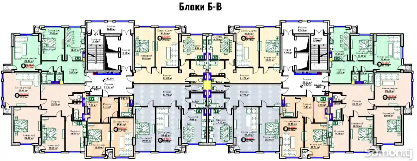 2-комн. квартира, 14 этаж, 83 м², Спартак, Кукольный Театр, Пивзавод, Ашан-8