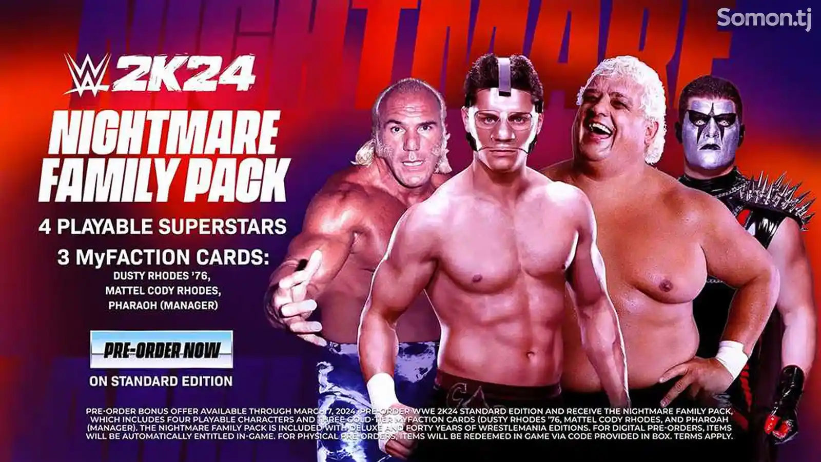 Игра WWE 2K24 Forty Years of Wrestlemania Edition для Sony PS4-4