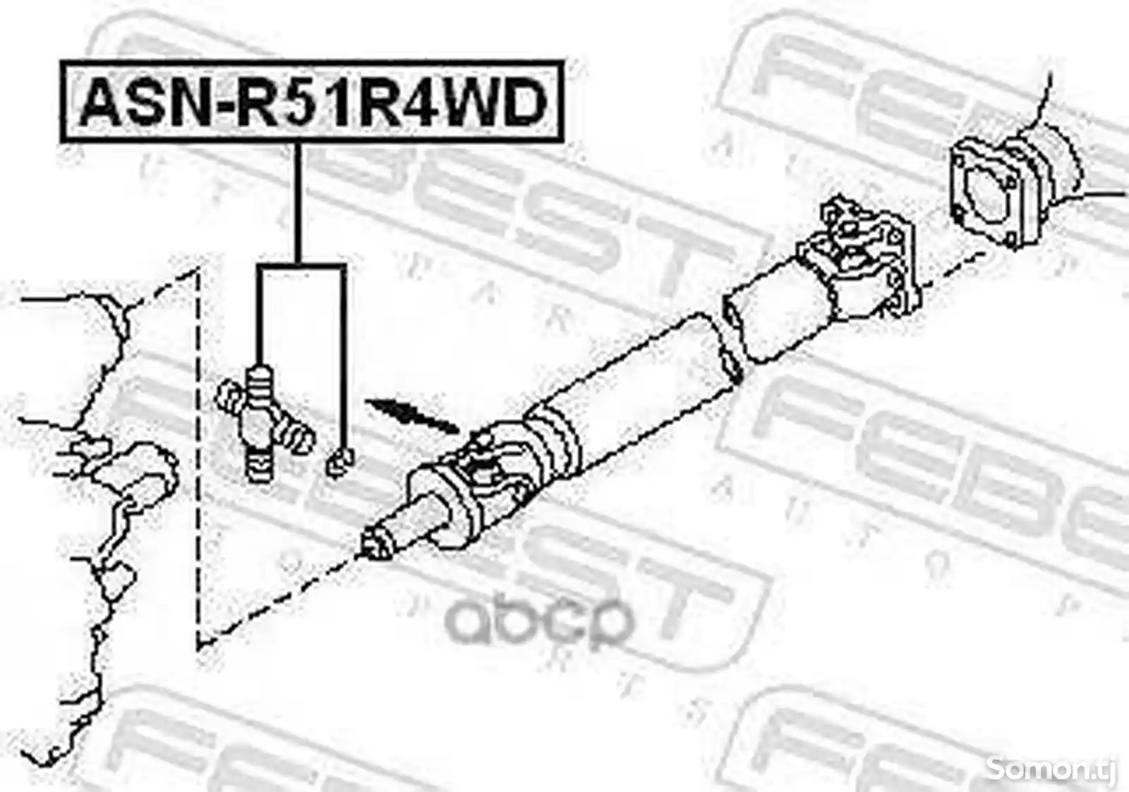 Крестовина Карданного Вала Febest Asn-R51r4wd Febest-2