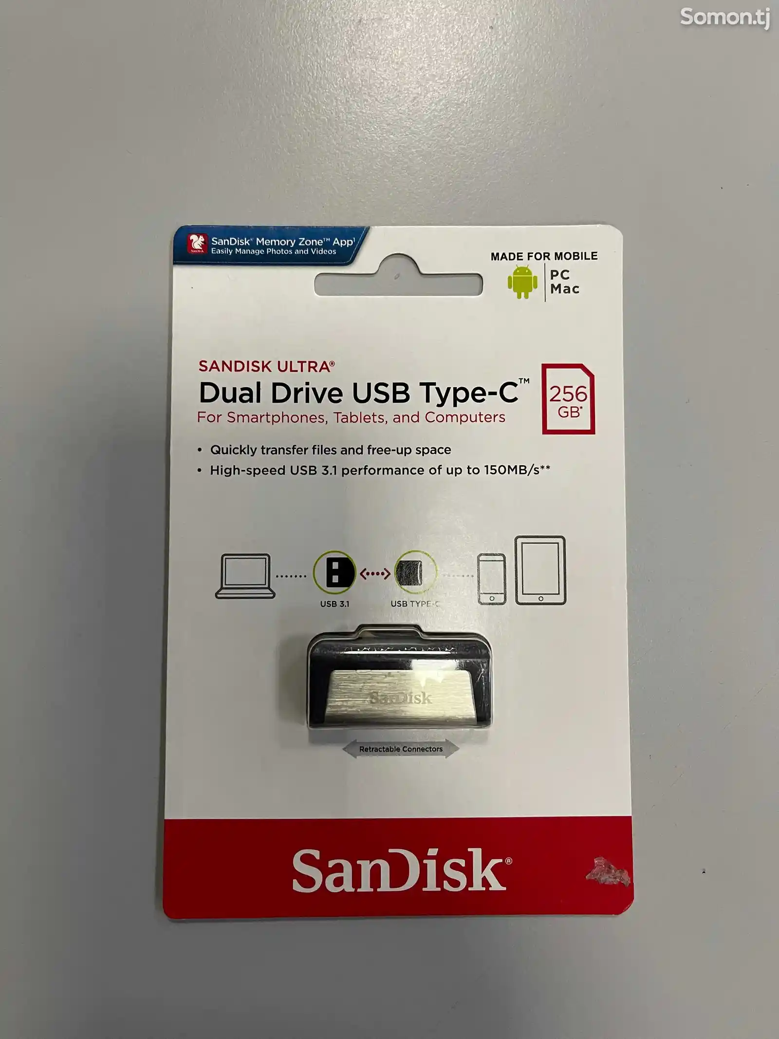 Флеш-накопитель SanDisk 256 GB Ultra 2-1 USB Type-C - USB-C-2