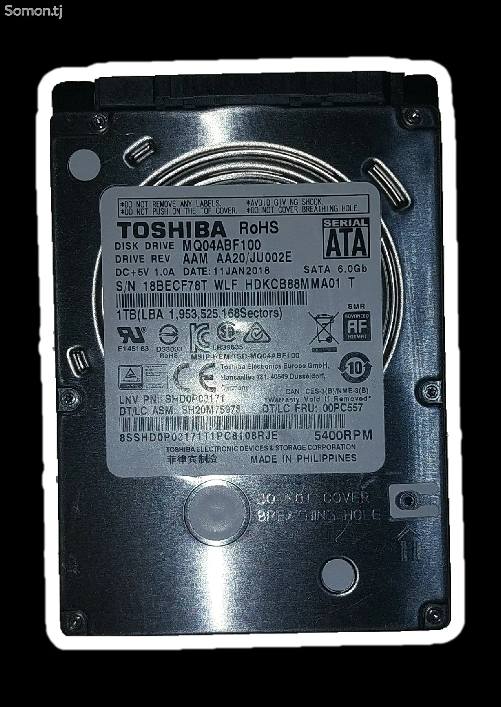 1 ТБ Жесткий диск Toshiba MQ04 Series MQ04ABF100-1