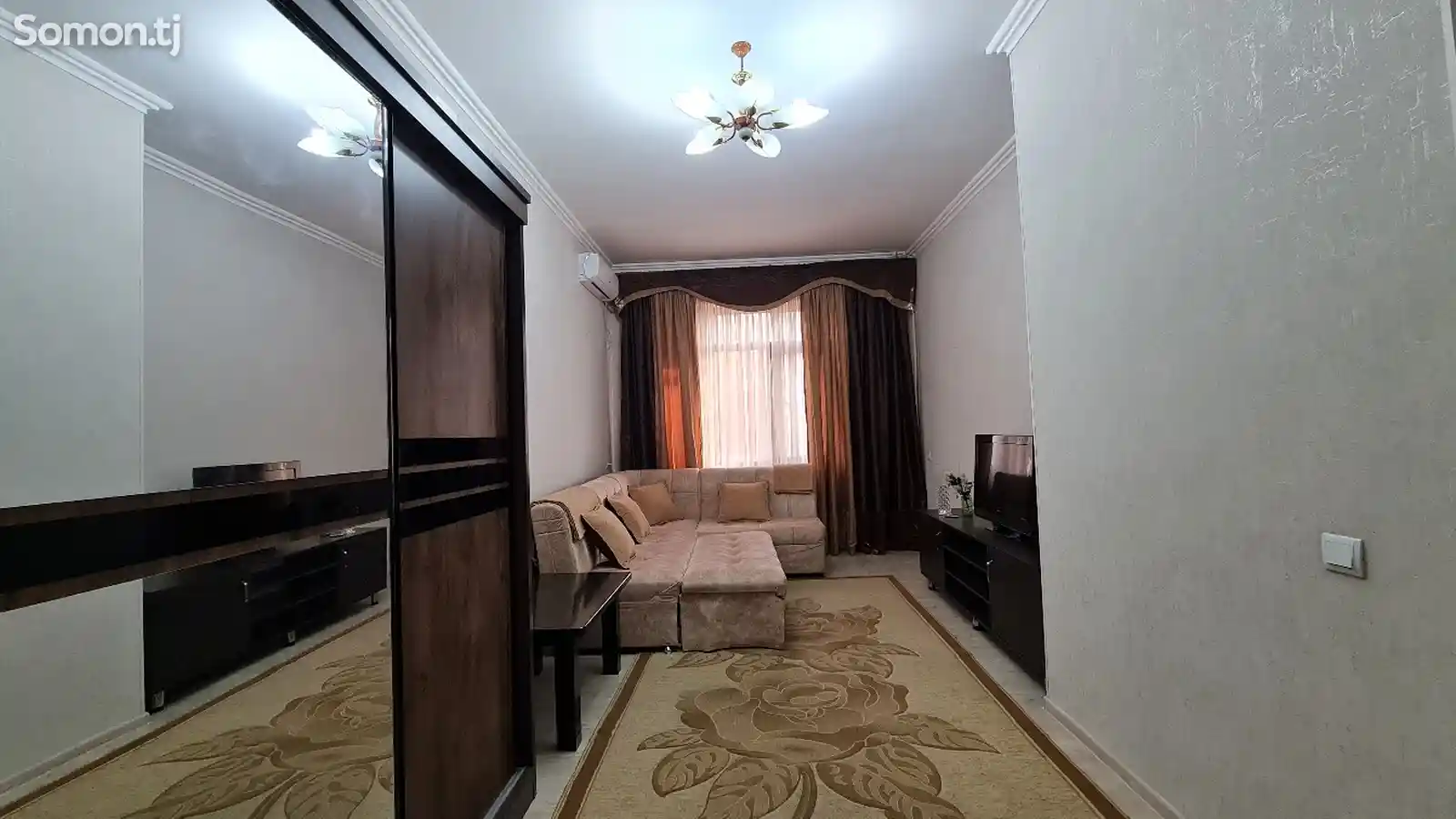 1-комн. квартира, 4 этаж, 50 м², Сомони-4