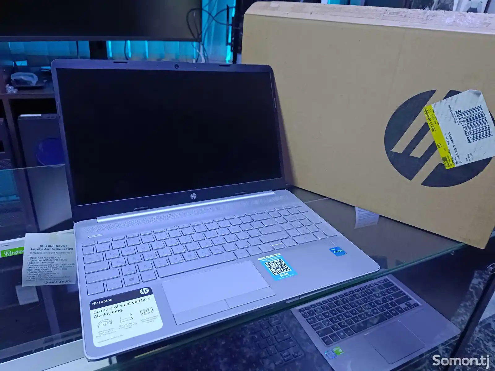 Ноутбук HP Laptop 15 Core i3-1115G4 / 8GB / 256GB SSD / 11TH GEN-1