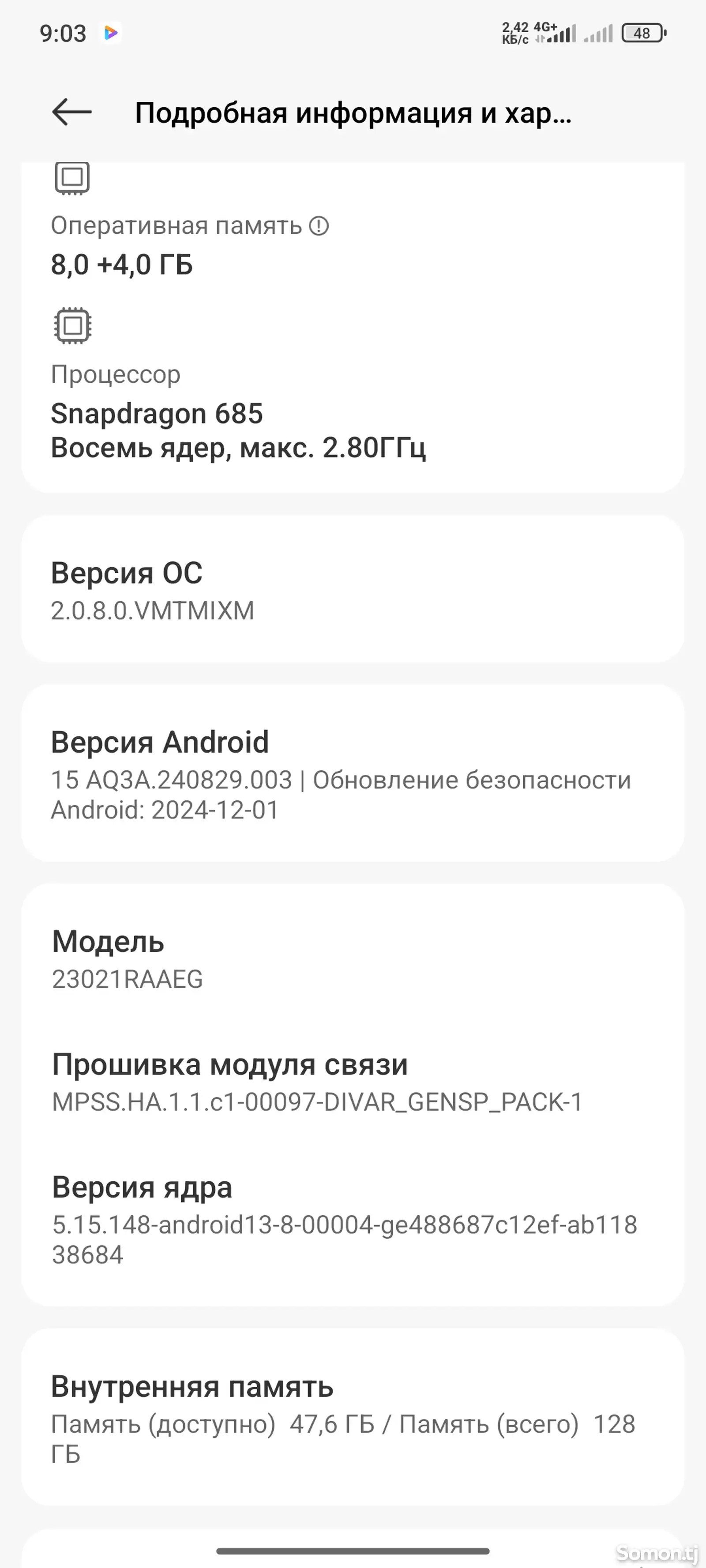 Xiaomi Redmi note 12 pro 8+4/128 gb