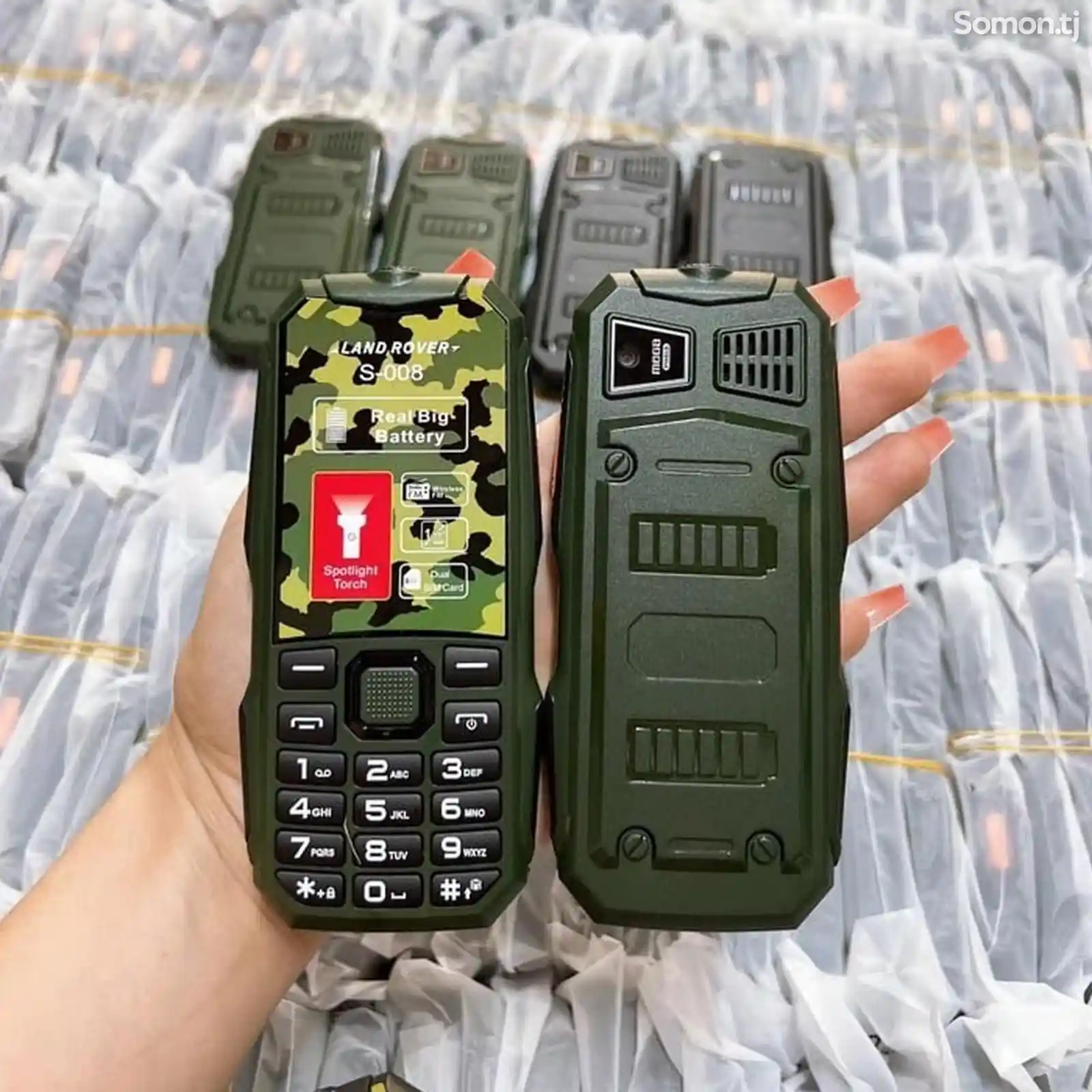 Кнопочный Телефон в военной расцветке-1