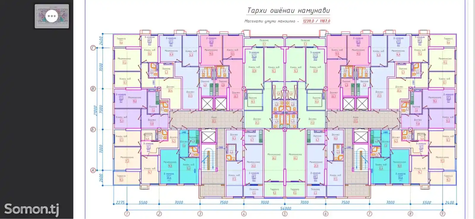 4-комн. квартира, 11 этаж, 136 м², Цирк-2