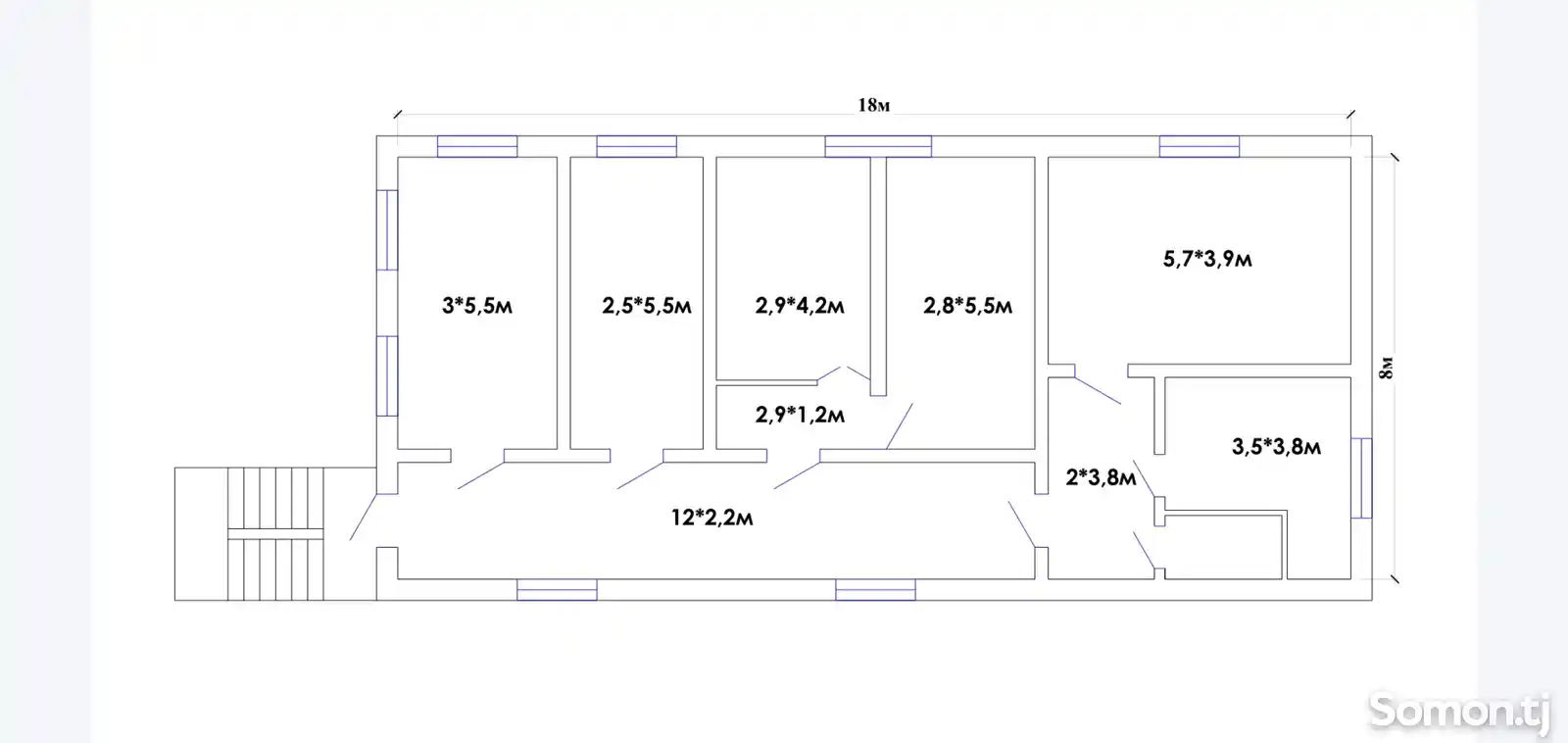 Помещение под офис, 150м², 1-ум советский-16