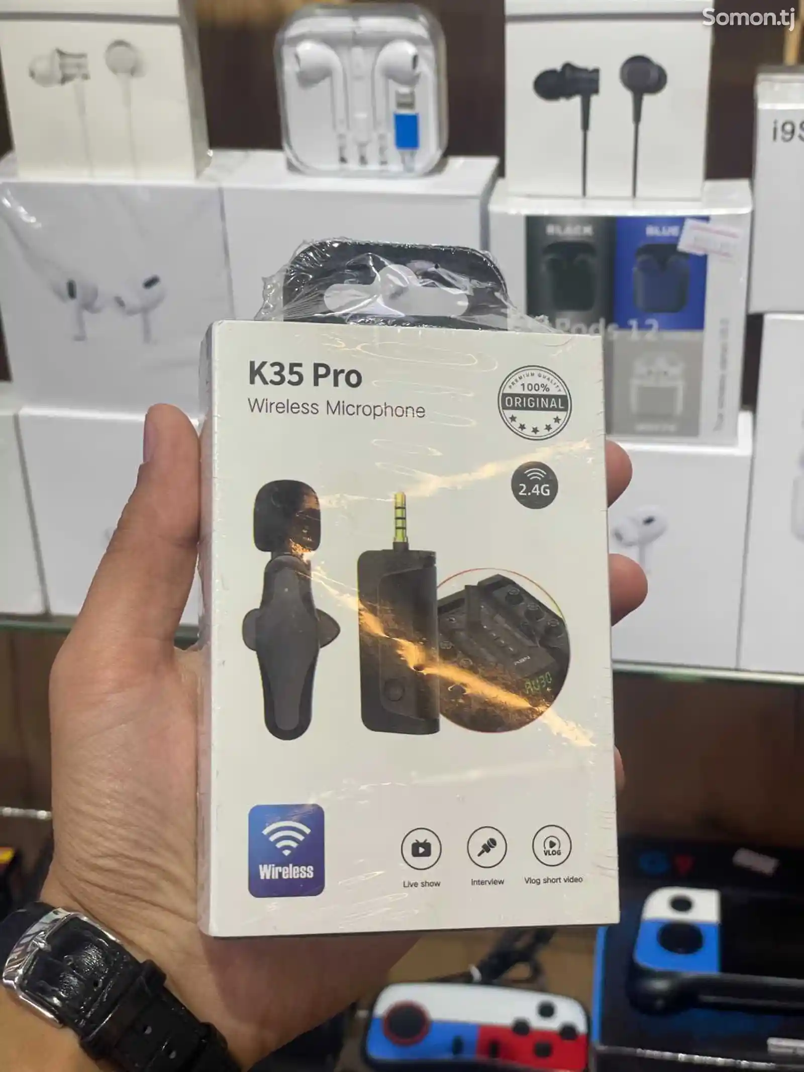 Беспроводной петличный микрофон K35 Pro-1