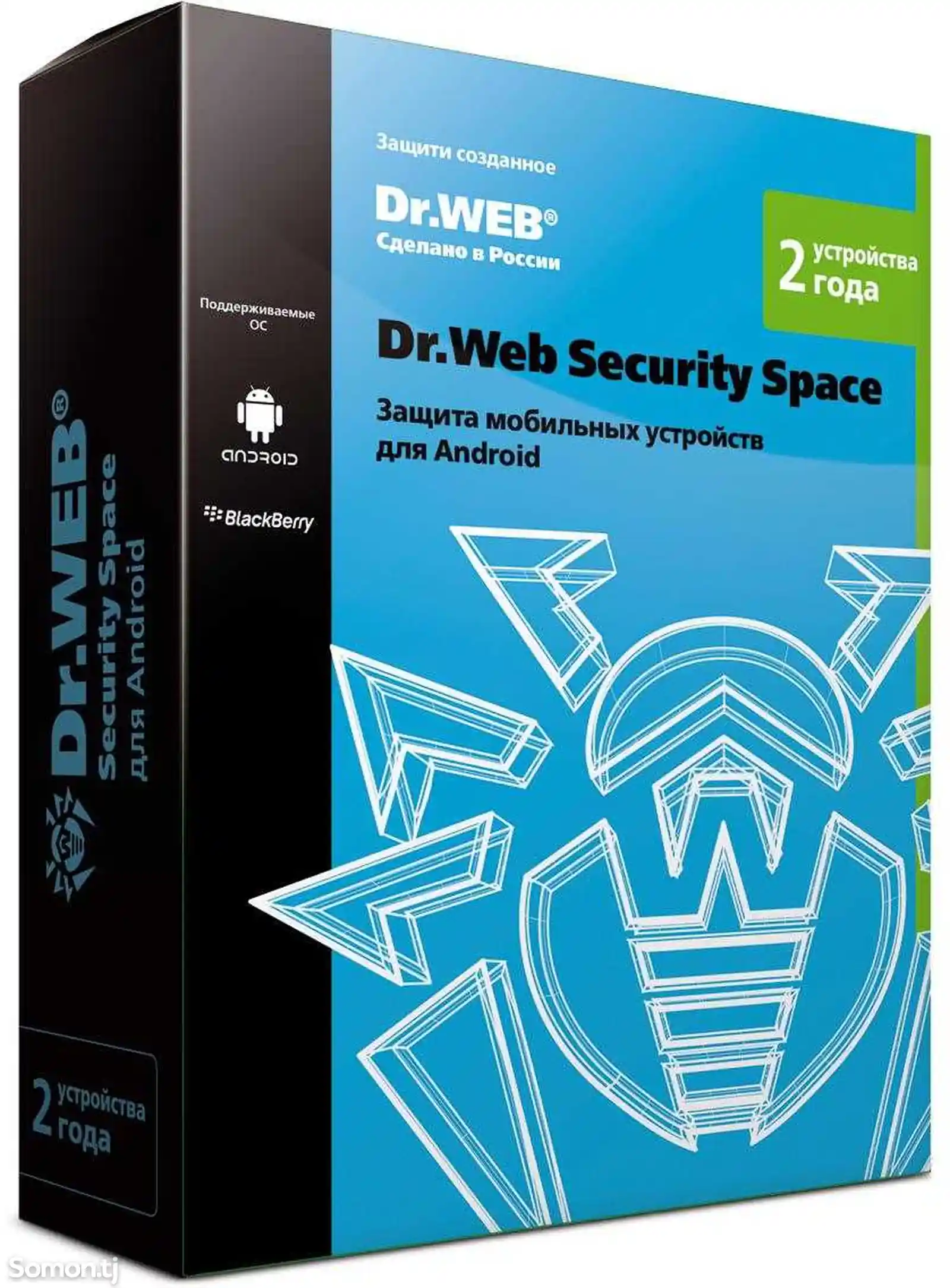 Антивирус DrWeb Mobile Security - иҷозатнома барои 1 мобайл, 1 сол