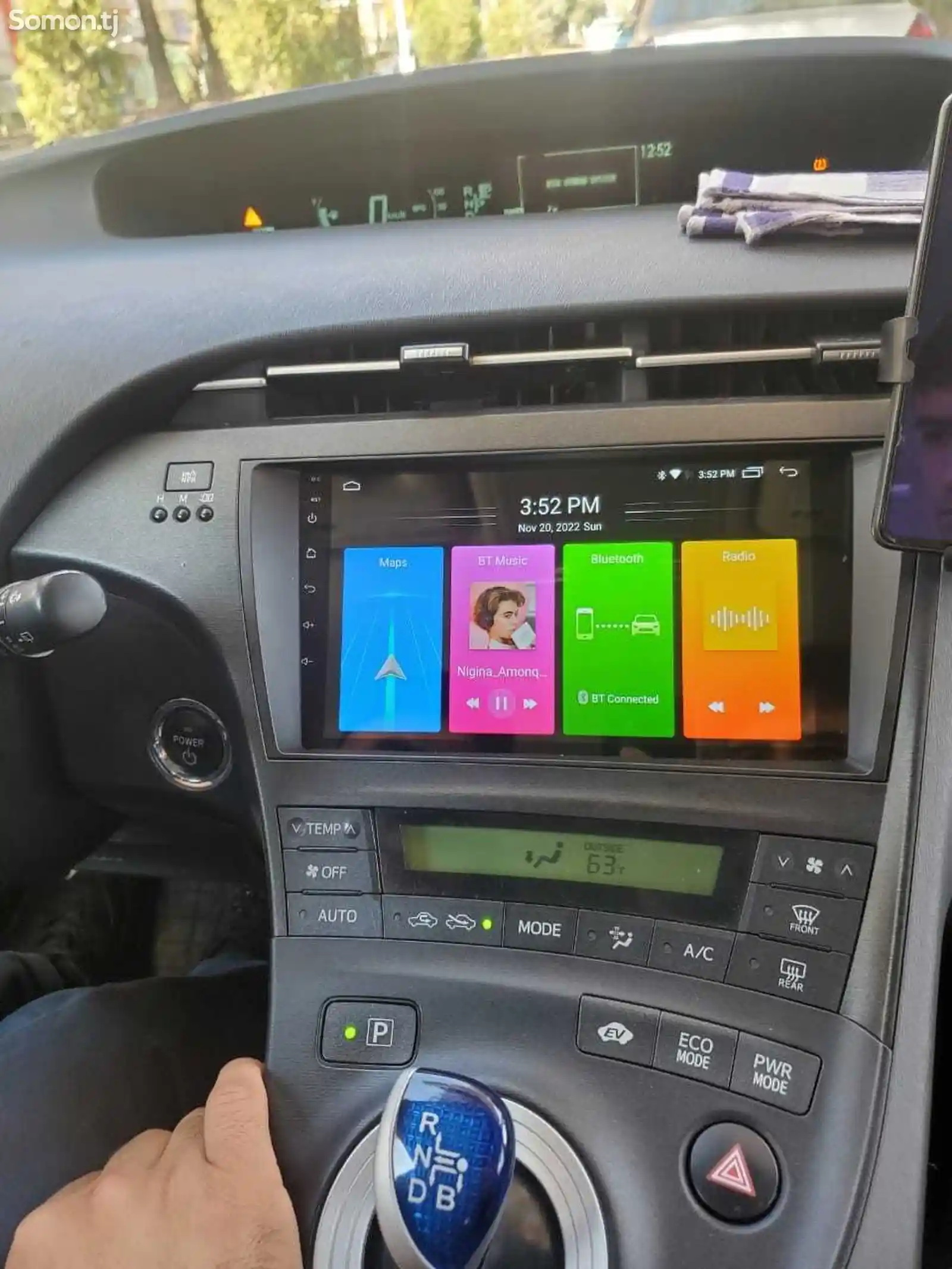 Магнитола Android для Toyota Prius 2009-2015-1