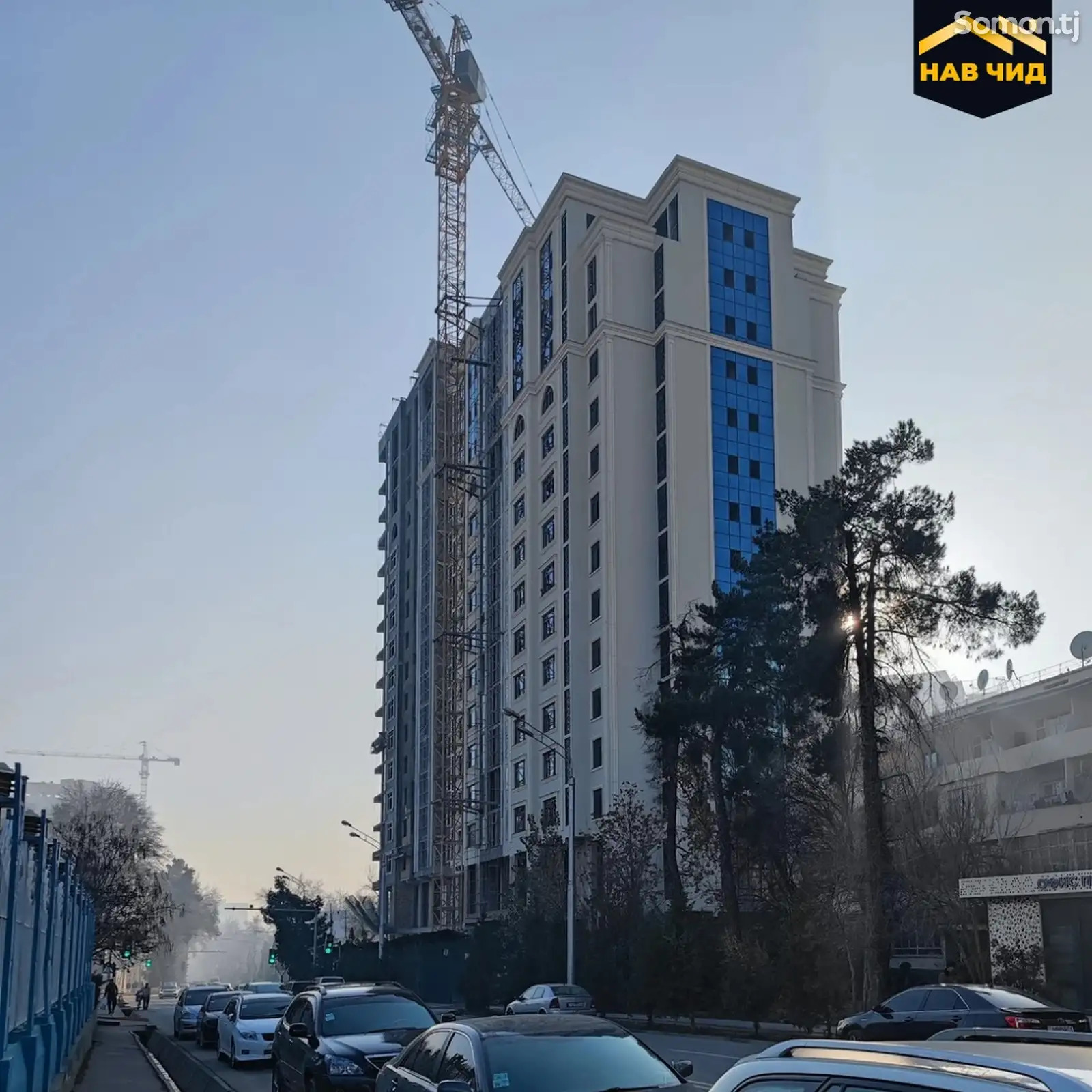 2-комн. квартира, 10 этаж, 102 м², Исмоил Сомони-1