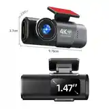 Автомобильный Видеорегистратор Dash Cam dual 4k Wi-Fi-8