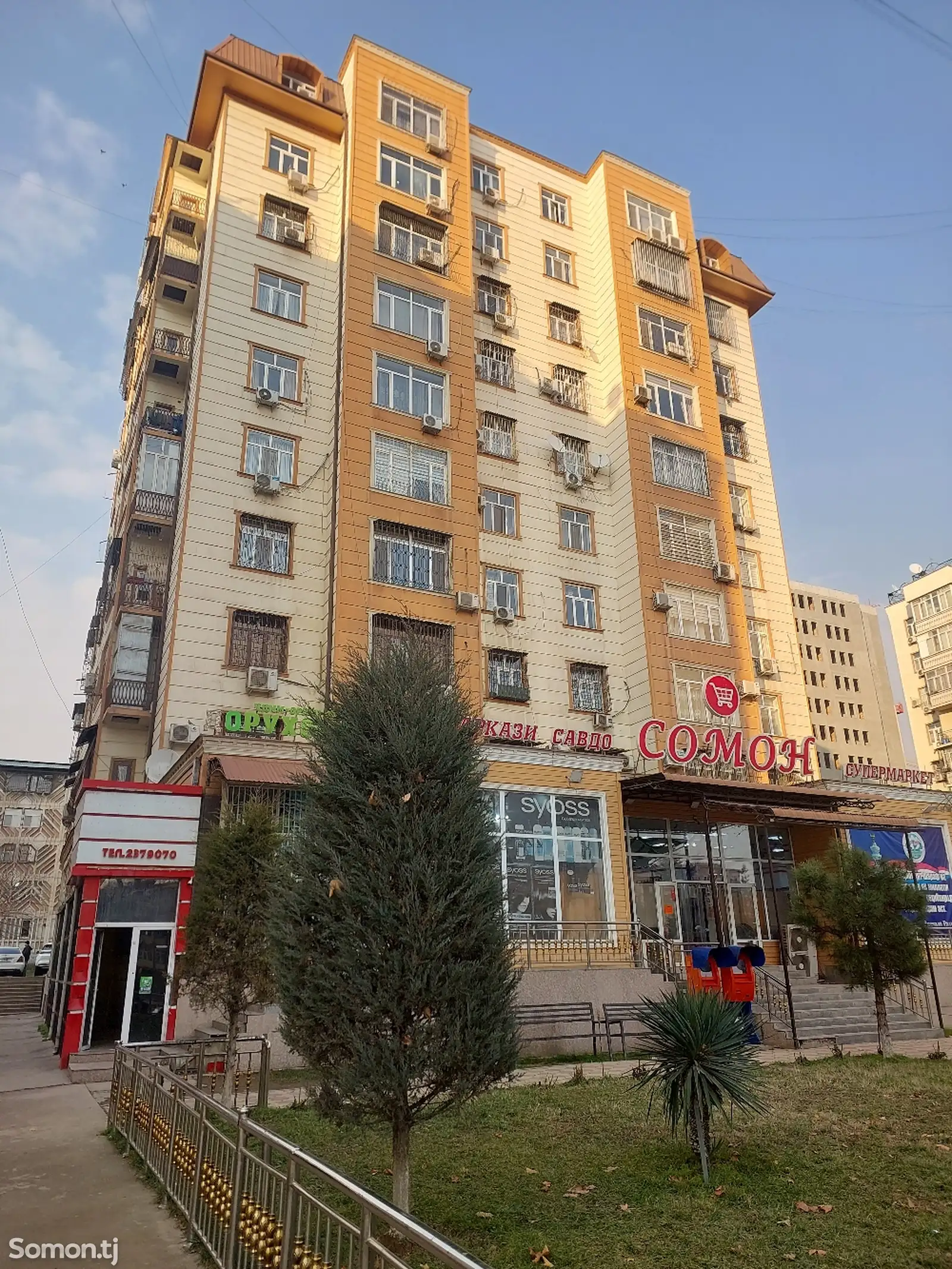 3-комн. квартира, 9 этаж, 122 м², 102мкр (Супермаркет-Сомон)-1