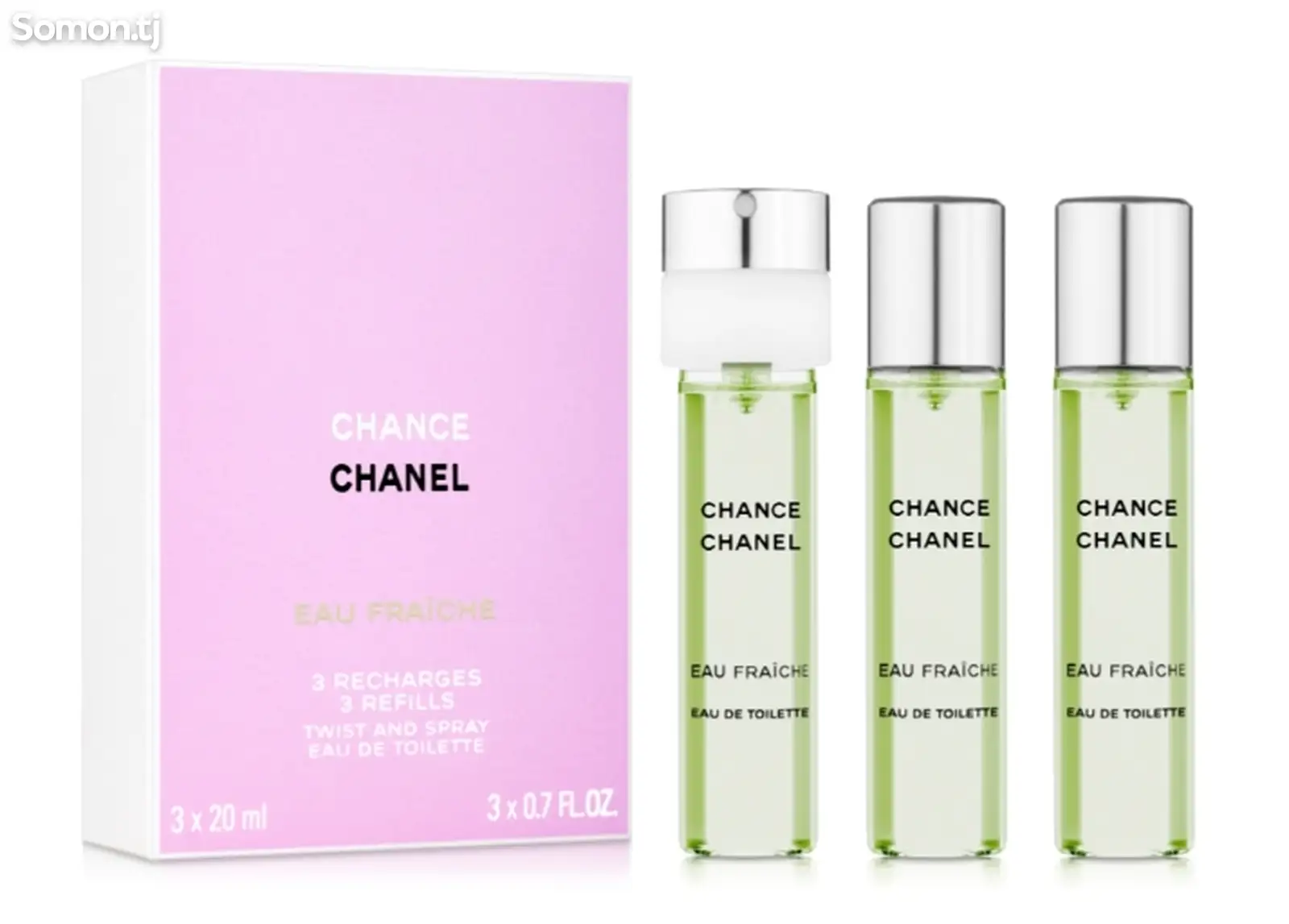 Парфюмерная вода Chanel chance,3 по 20мл.