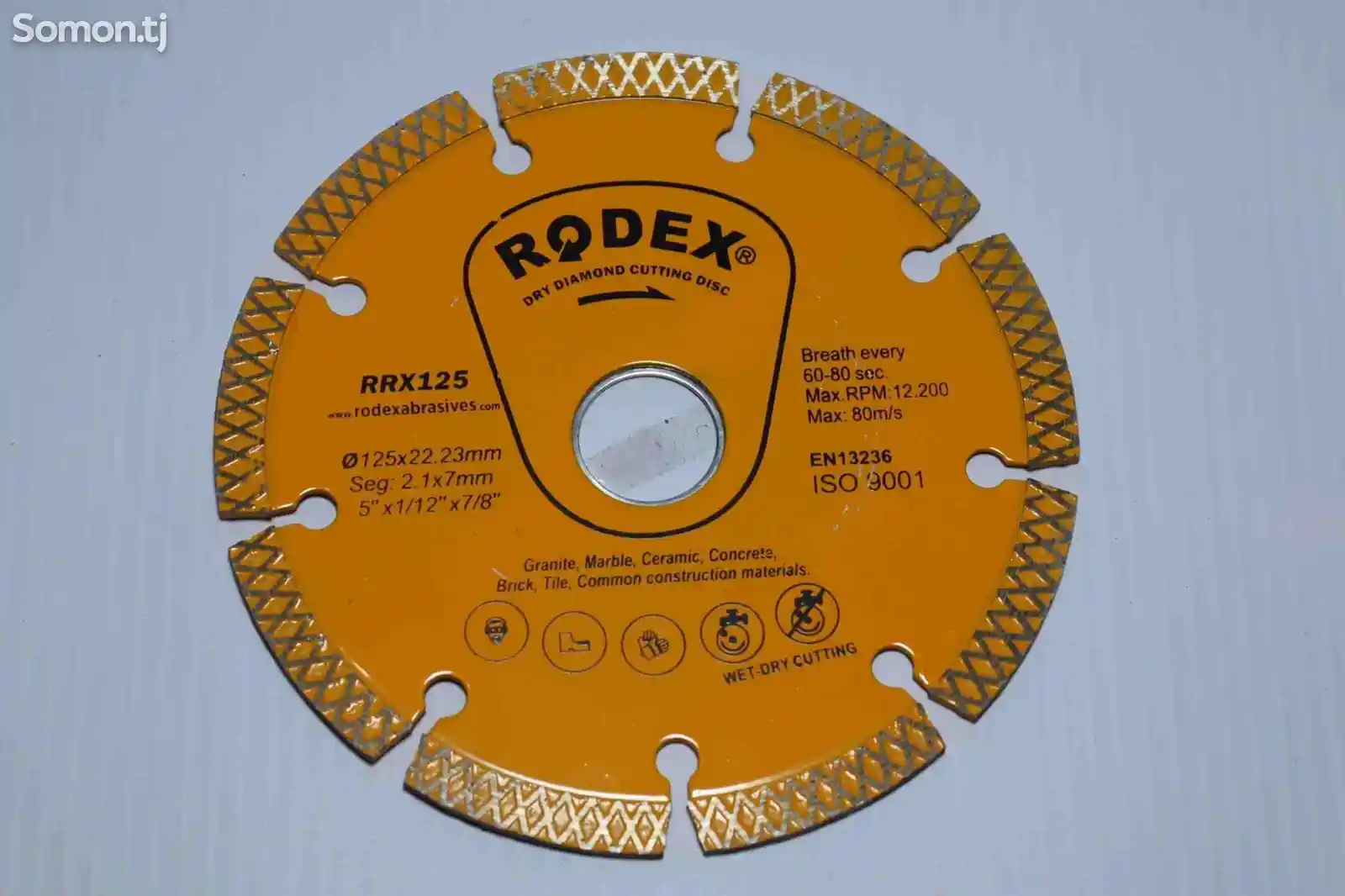 Алмазный отрезной диск Rodex 125мм RRX125